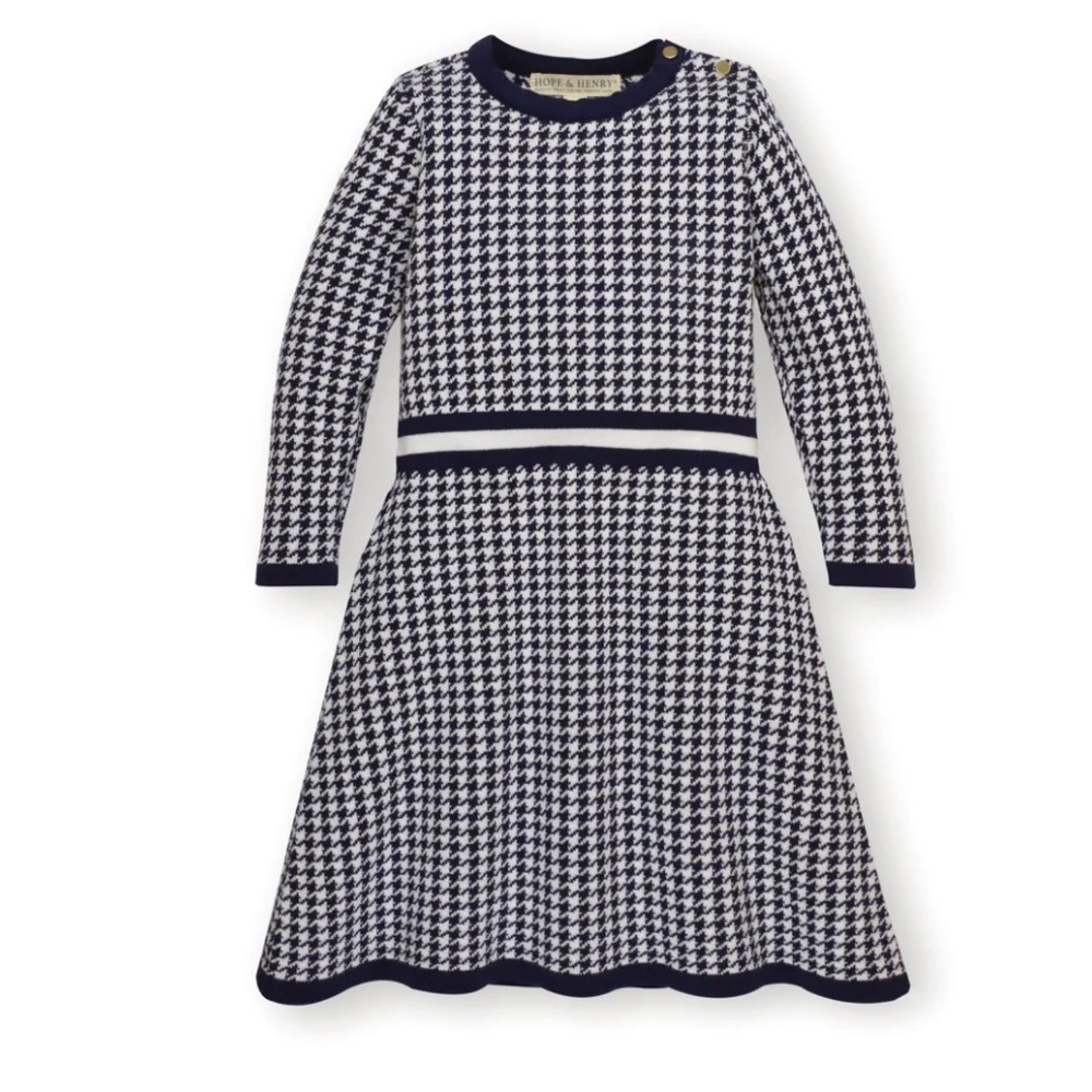 Hope and Henry Fit and Flare Sweater Dress